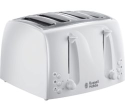 RUSSELL HOBBS Textures 21650 4-Slice Toaster - White